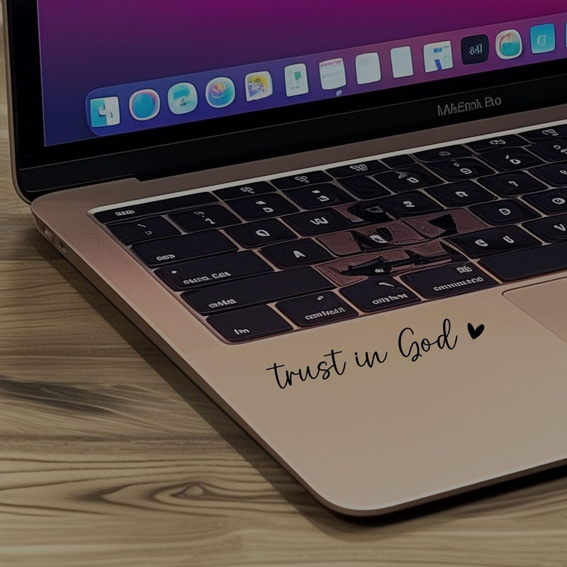 WCDHOR 2 x Trust in God Rearview Mirror Decal Water Bottle Stickers Affirmation Reminder Sticker Laptop Bumper Sticker Tumbler Vinyl Sticker Car Mirror Decal New Car Decor (Trust in God, Black) - Image 5